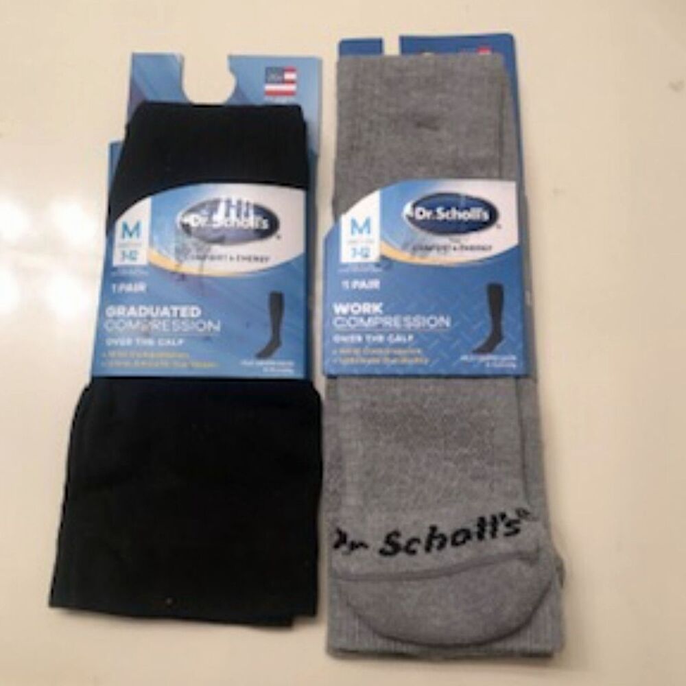 Compression Crew Socks & Comfort & Energy Socks . Size: 8 - 15mmHg . 7 to 12